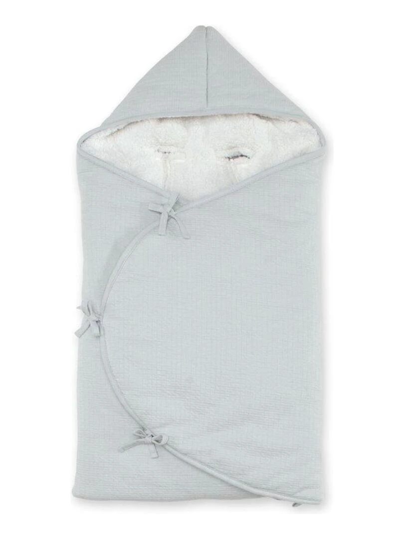 Bemini Nid d'ange doublé Pady tetra jersey et teddy Gris