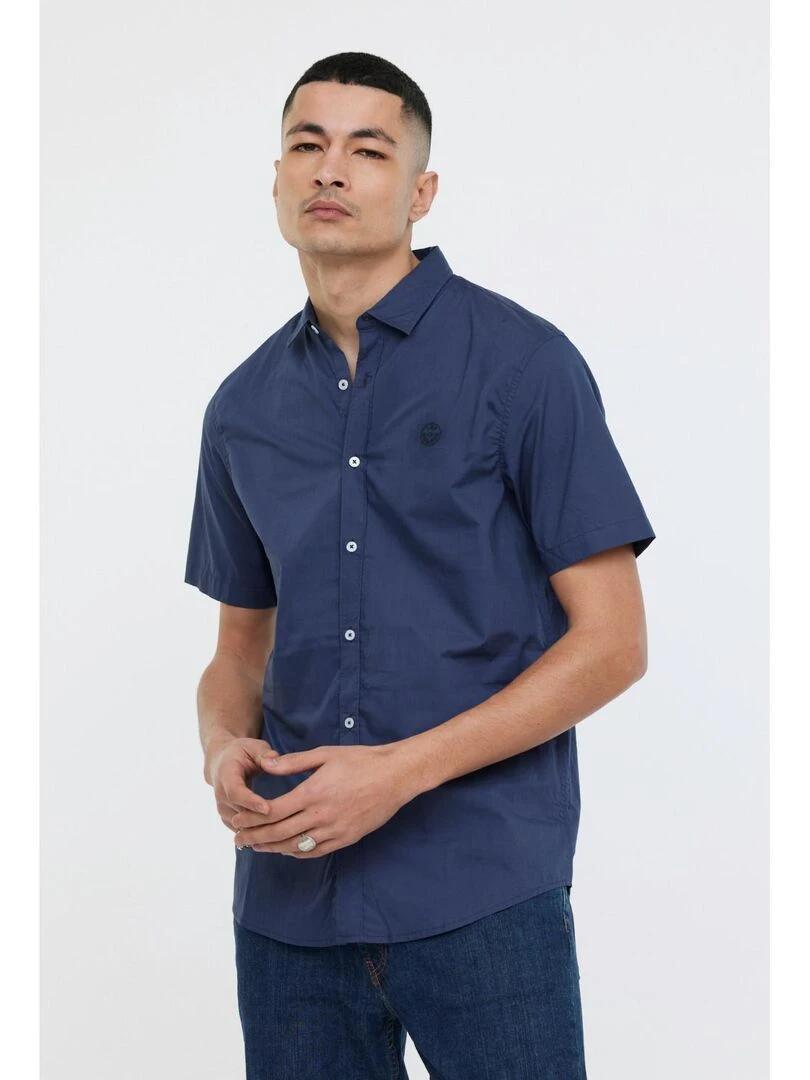 Lee Cooper Chemise manches courtes coton regular DRIMO MC Bleu marine