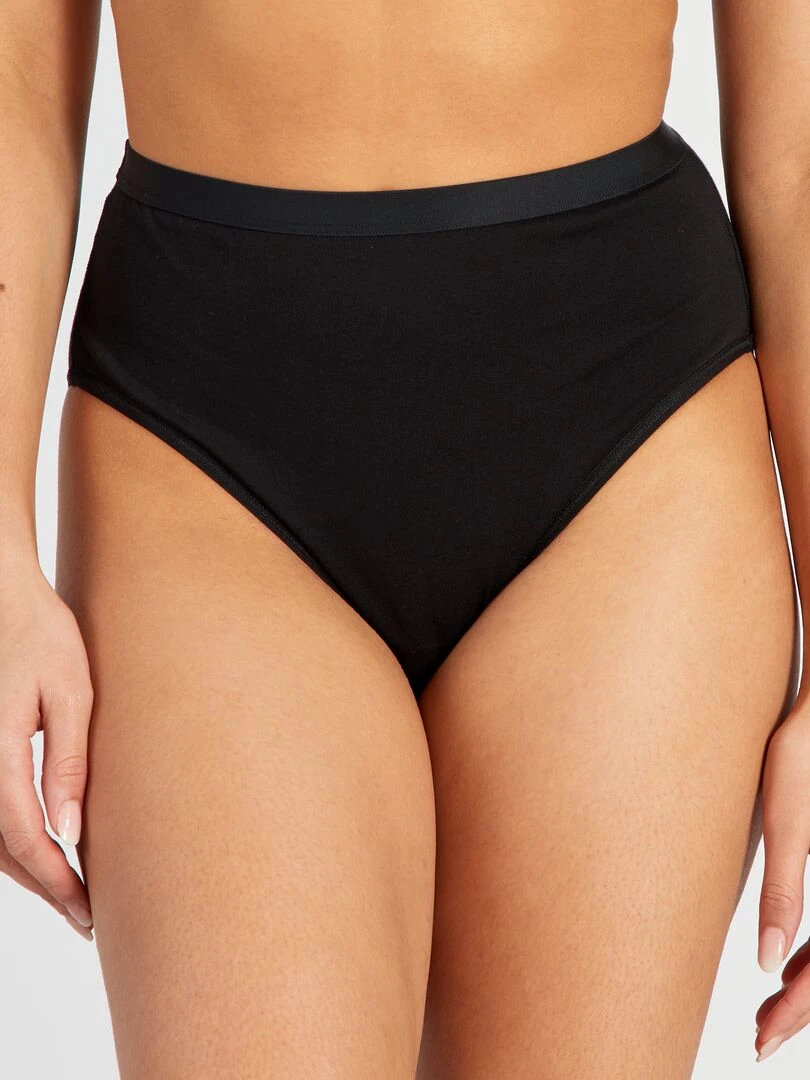 Lot de 2 culottes hautes Vert/noir