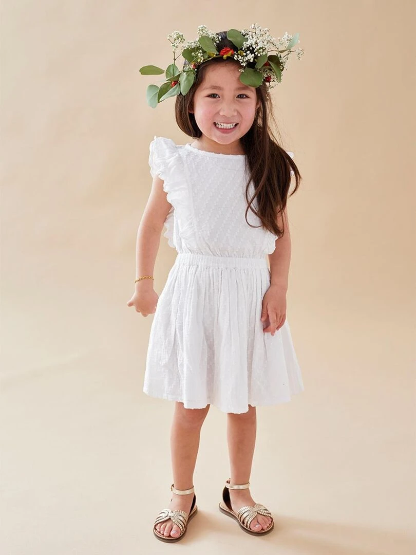 Robe cérémonie à volants Noukie's Blanc