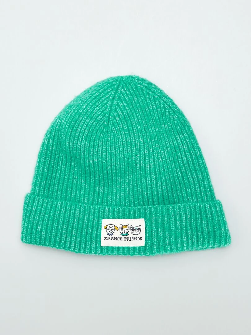 Bonnet côtelé X Little Bad Wolf Mixte Vert