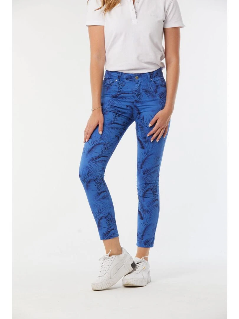 Lee Cooper Pantalon coton slim LC135 Bleu