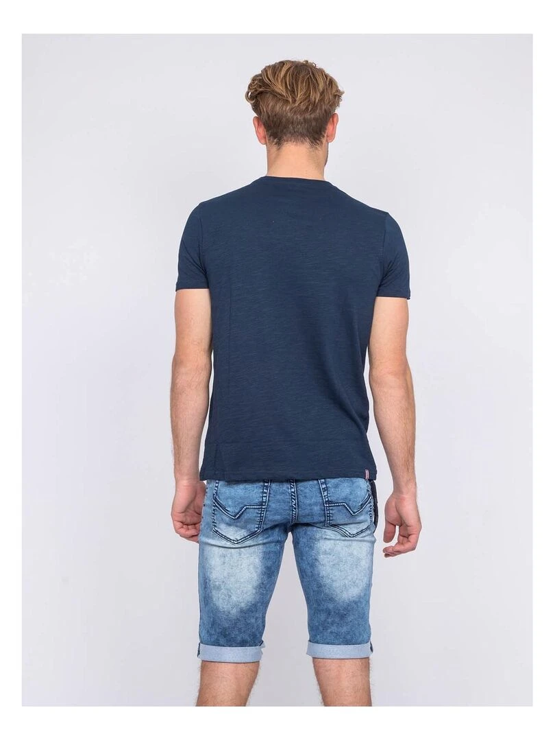 T shirt col rond NEWMAN   Bleu marine