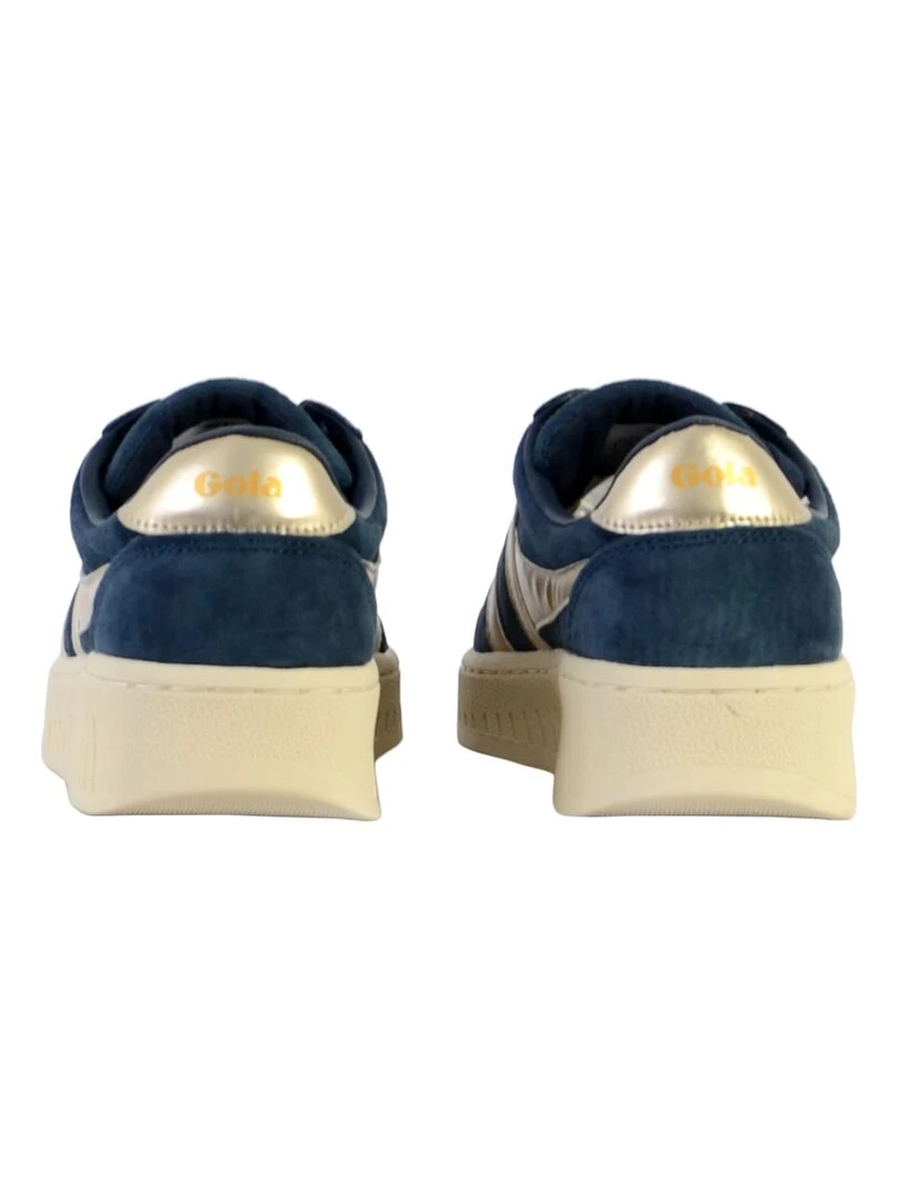 Baskets Gola Harrier Suede   Gris Bleu marine