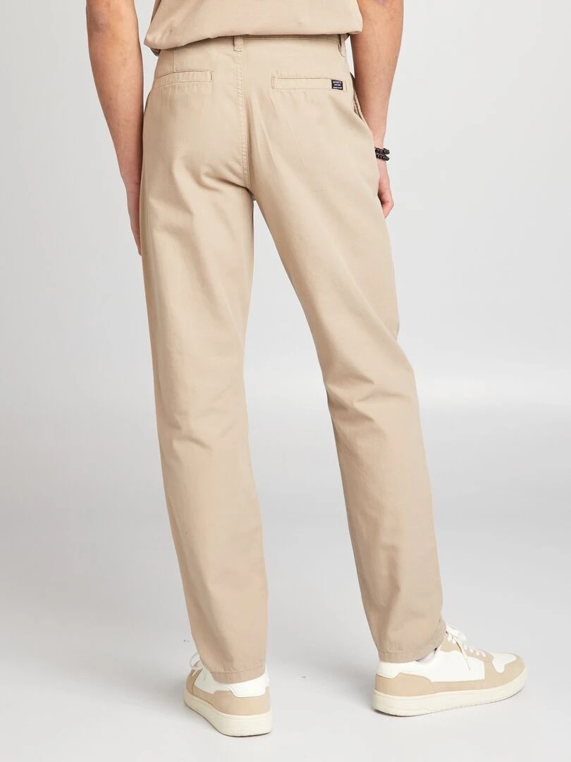 Polo en piqué de coton uni   Beige