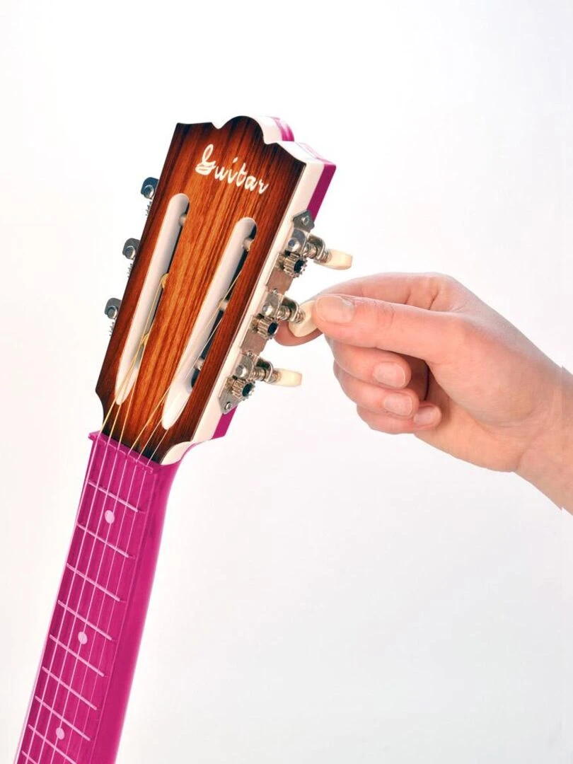 Guitare plastique rose 70 cm N/A