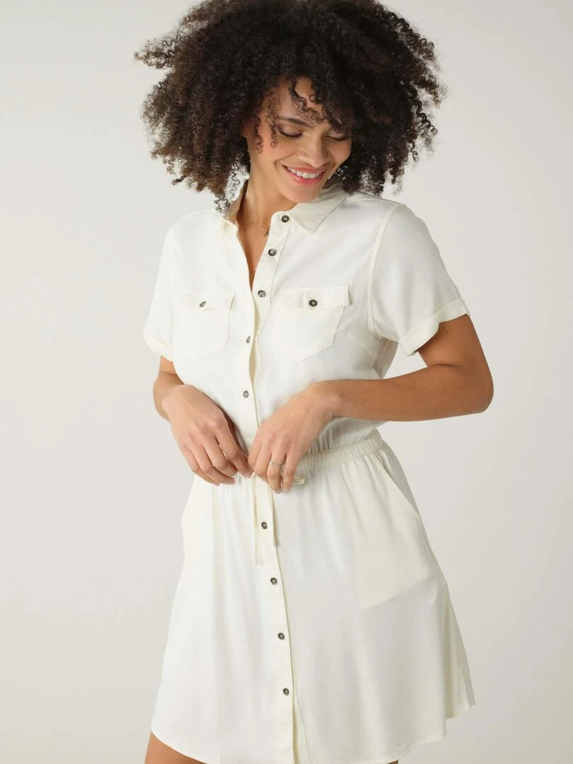 Robe casual 'Deeluxe'   Blanc