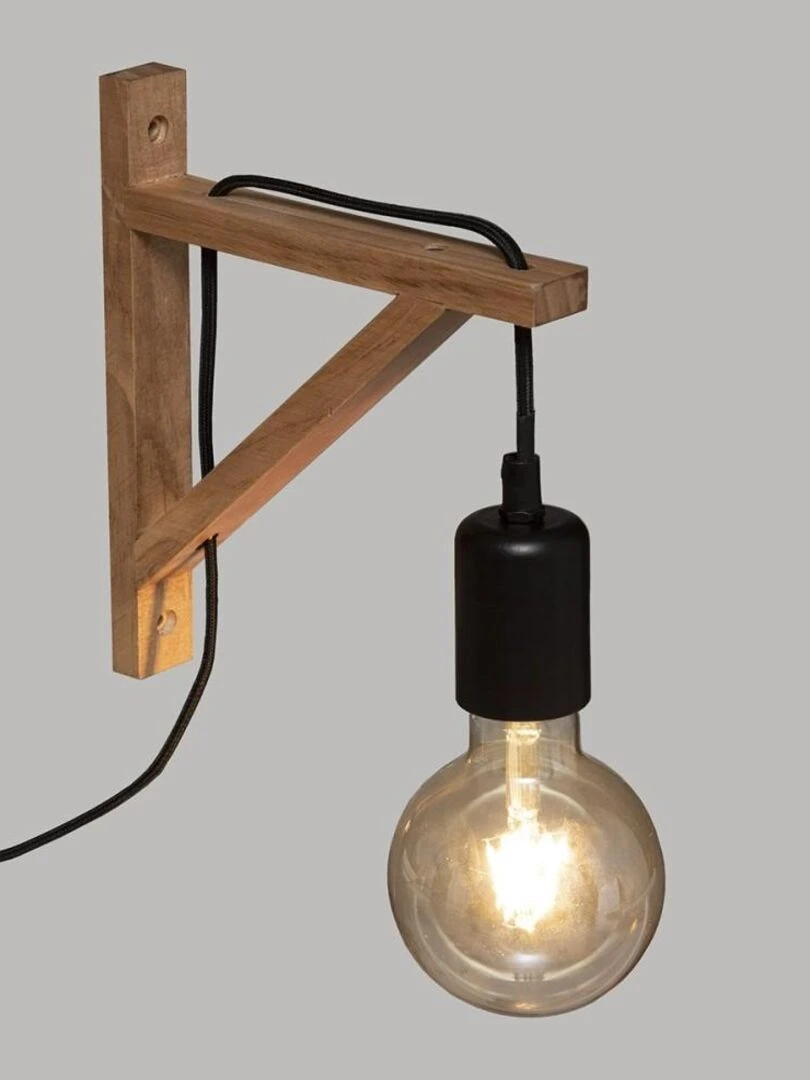 Applique bois Wild naturel H22.5   Marron