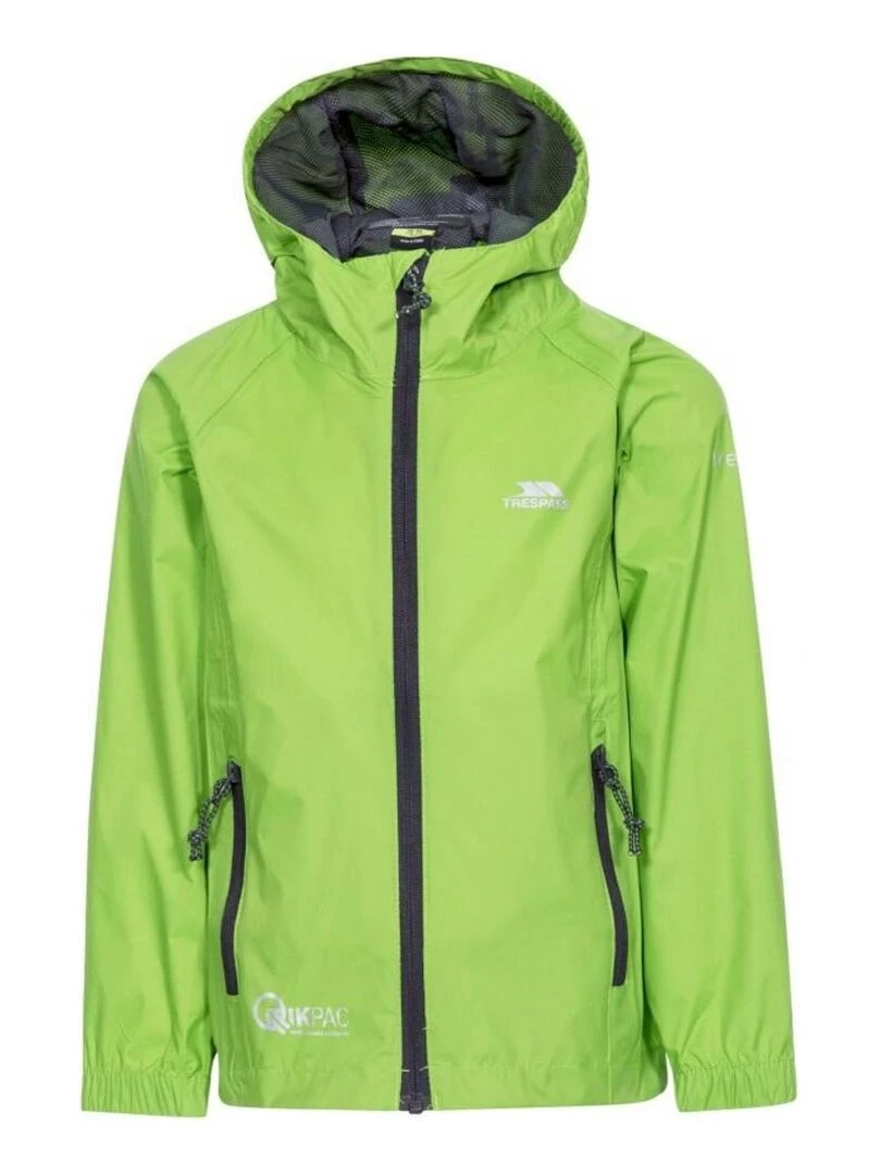Trespass Qikpac Veste imperméable repliable unisexe Vert