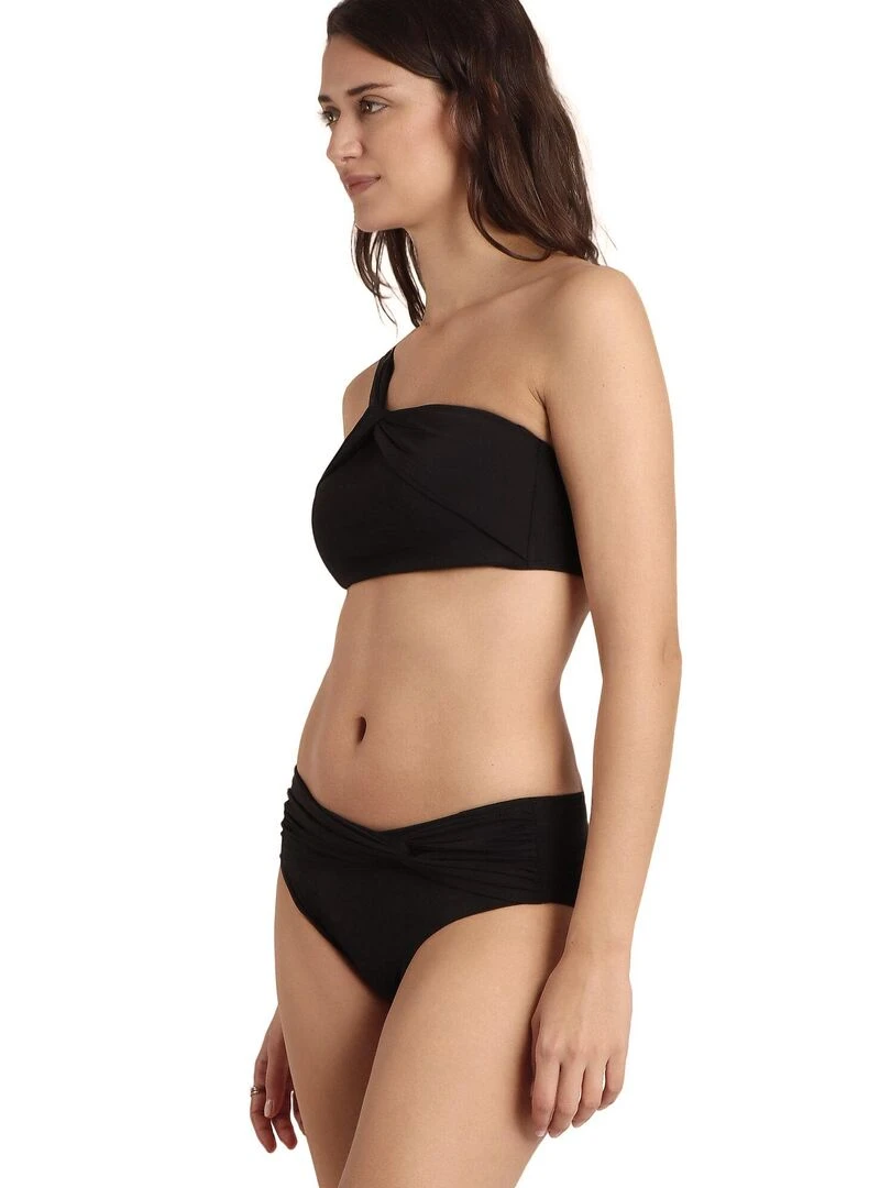 Ensemble 2 pièces bikini asymétrique préformé Cruise   Noir