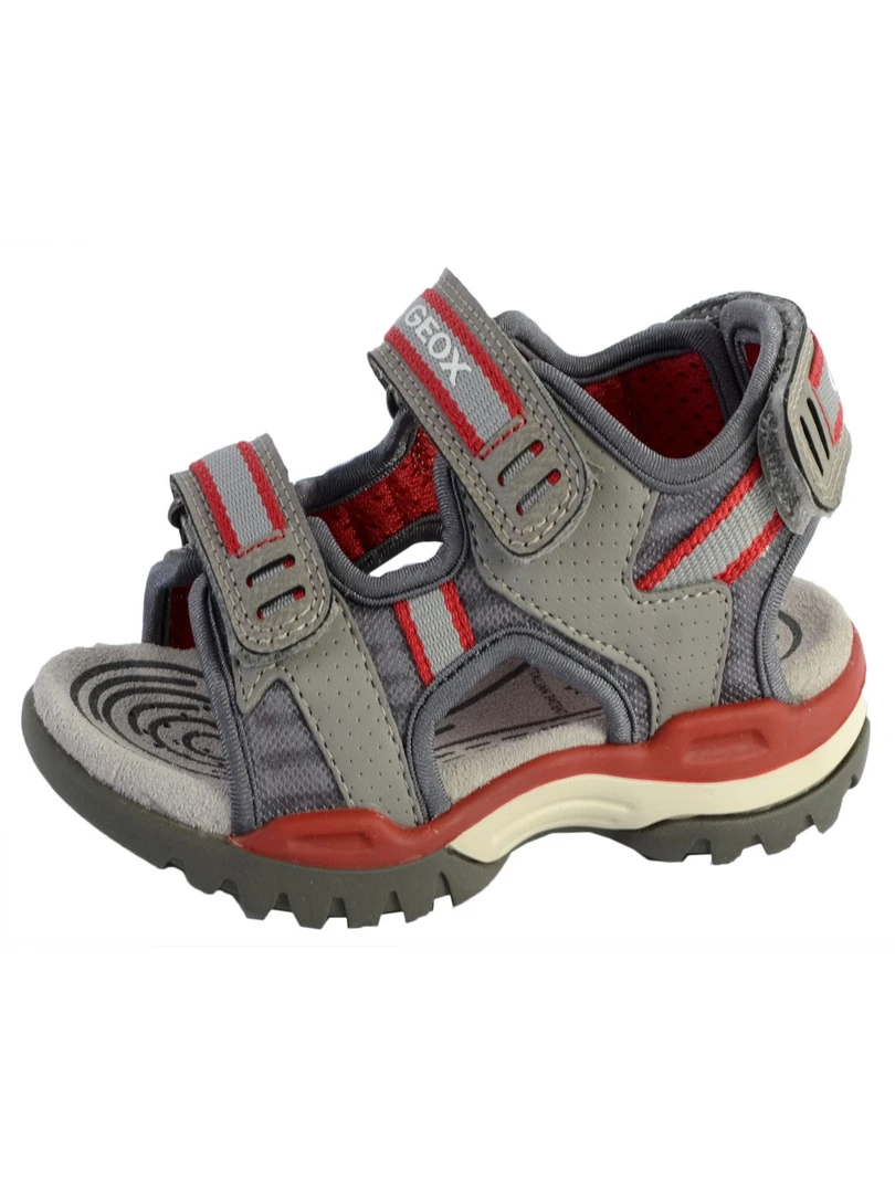 Sandales Geox EnfantGarçons J Borealis B. D Mesh+Wax.Syn Gris