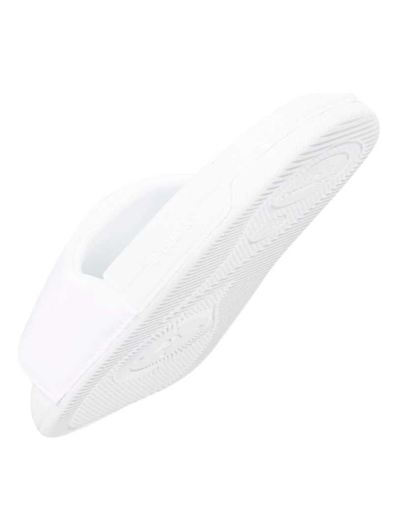 Mules claquettes Femme Logo Blanche   Blanc