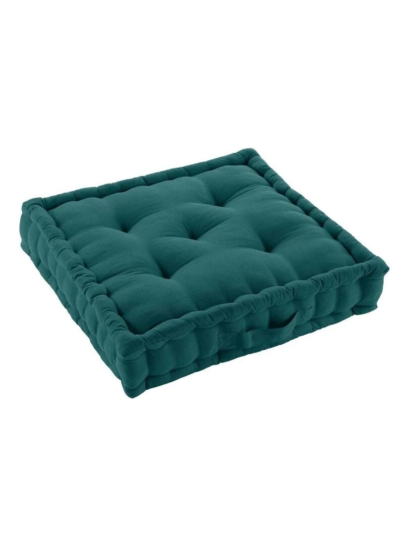 Coussin de sol 50x50 cm Twily émeraude Vert émeraude