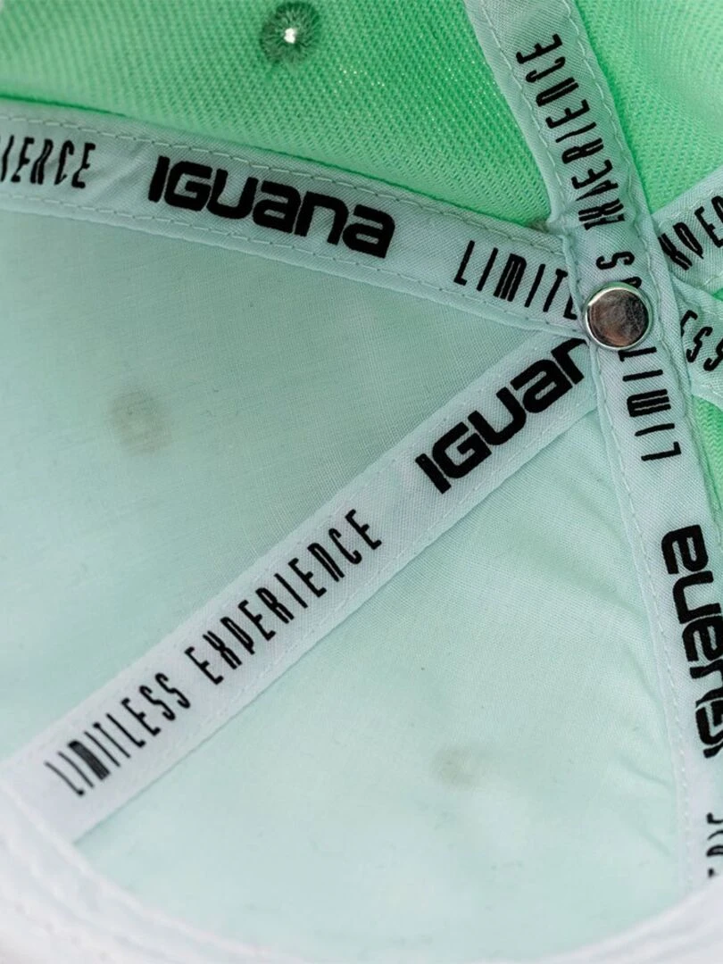 Iguana   Casquette de baseball ERDE   Vert d'eau