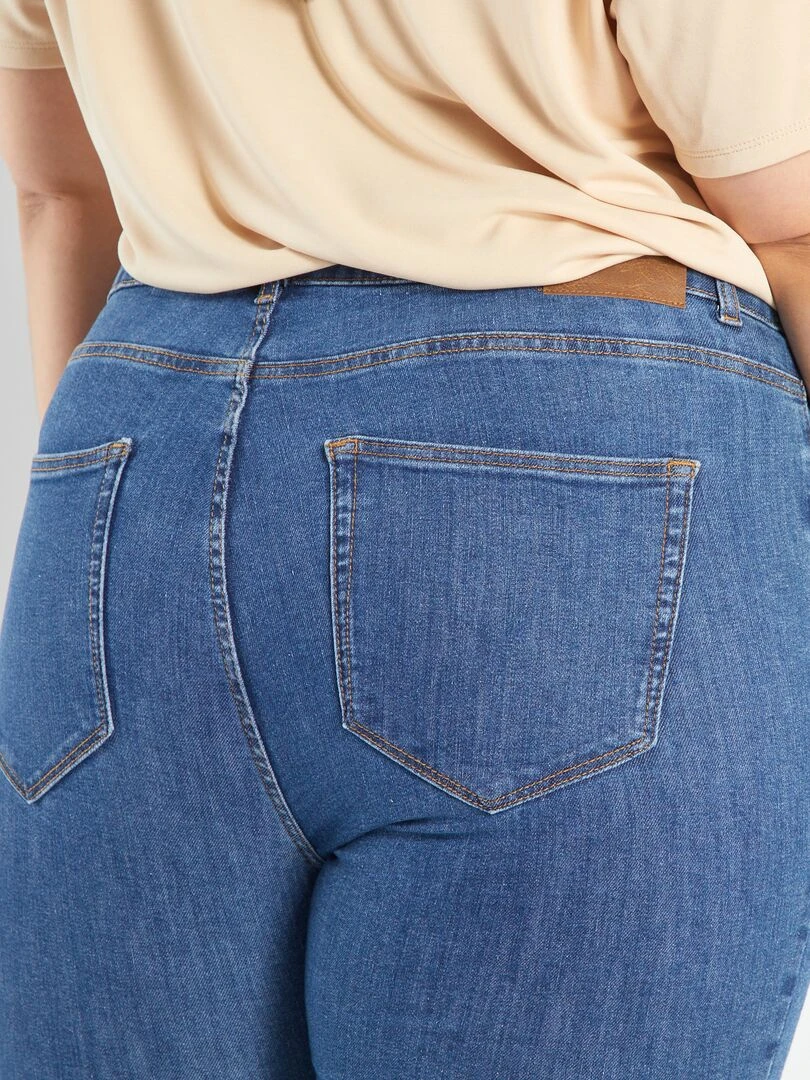 Jean skinny à taille haute   L32   Bleu