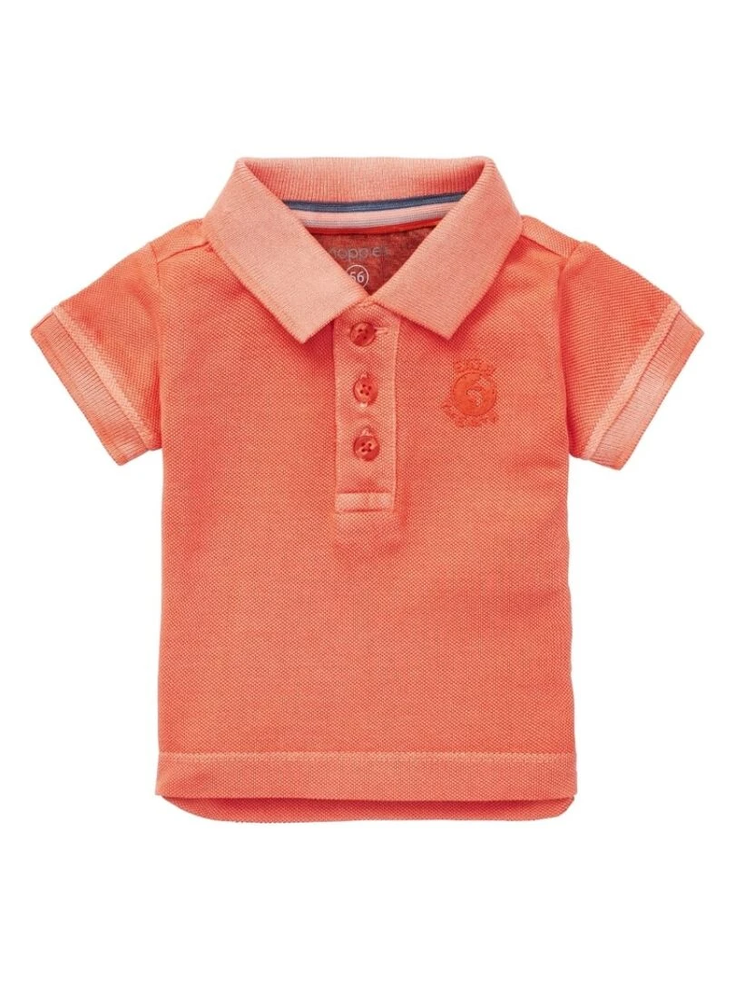 Polo Bébé en Coton Bio Mandarine Orange