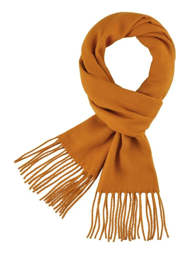 Echarpe Fely   Fabriqué en France   Marron caramel