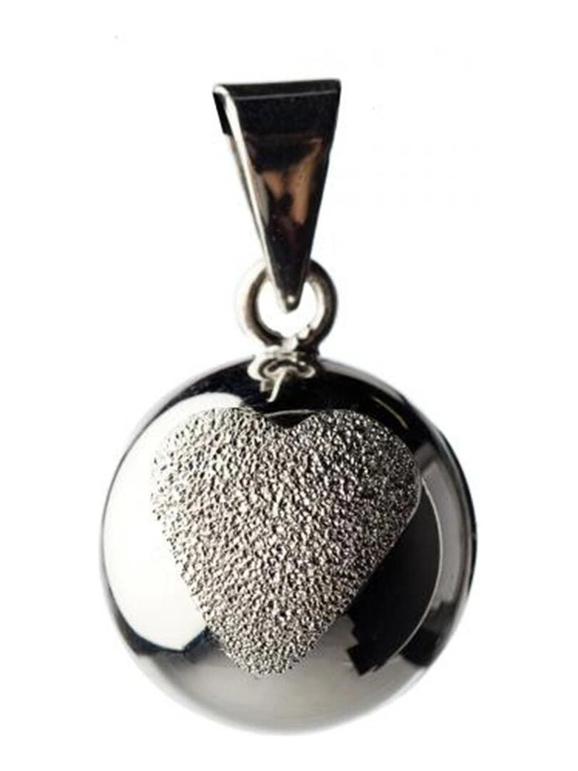 Bola de grossesse Collier Coeur pailleté Argenté