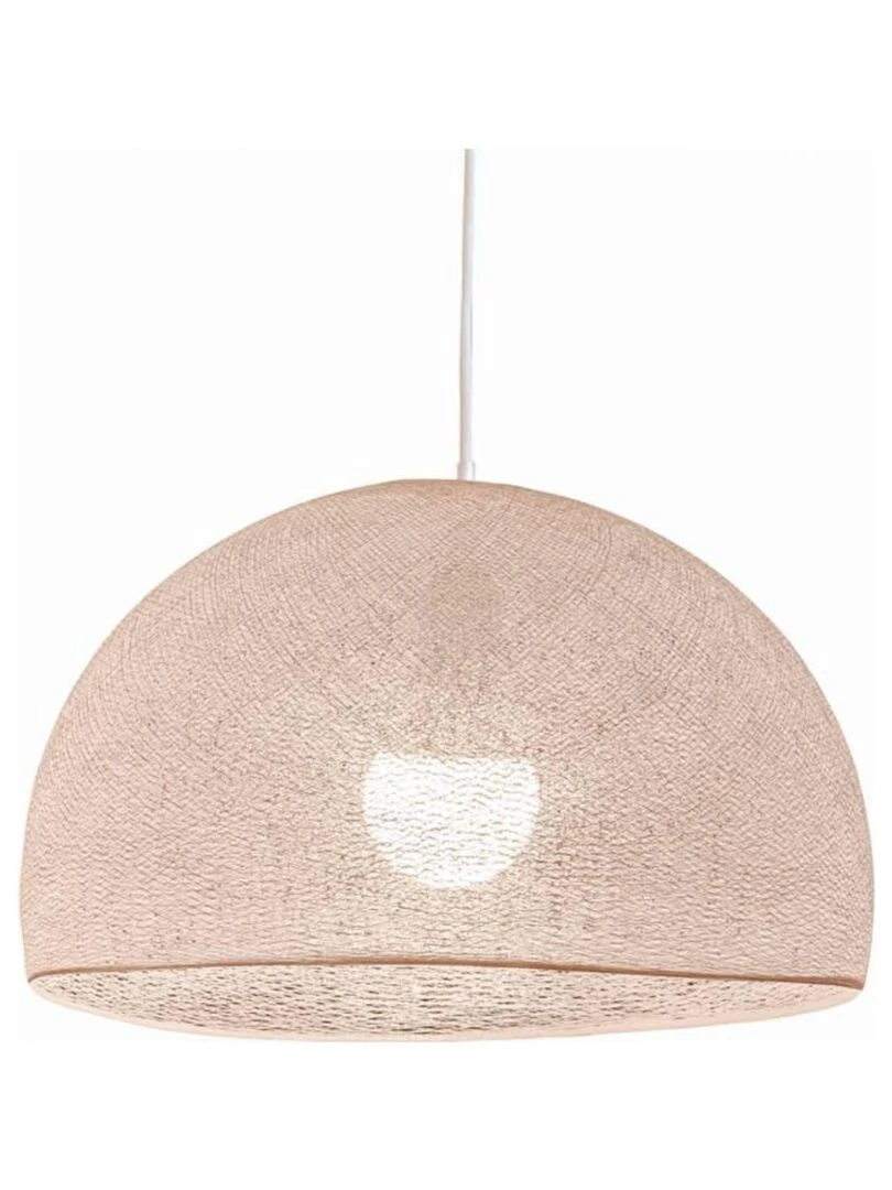 Abat jour coupole dragée 67 avec suspension simple Rose pâle