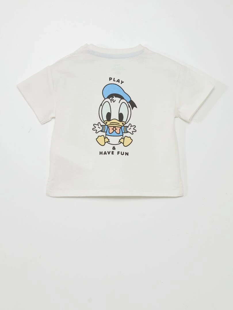 T shirt imprimé 'Donald' Blanc