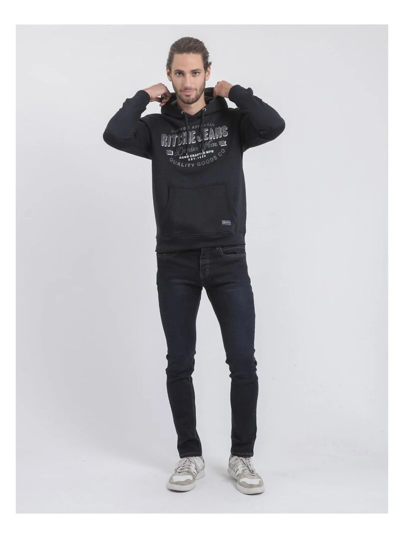 Sweat capuche WOMATIC   Bleu marine