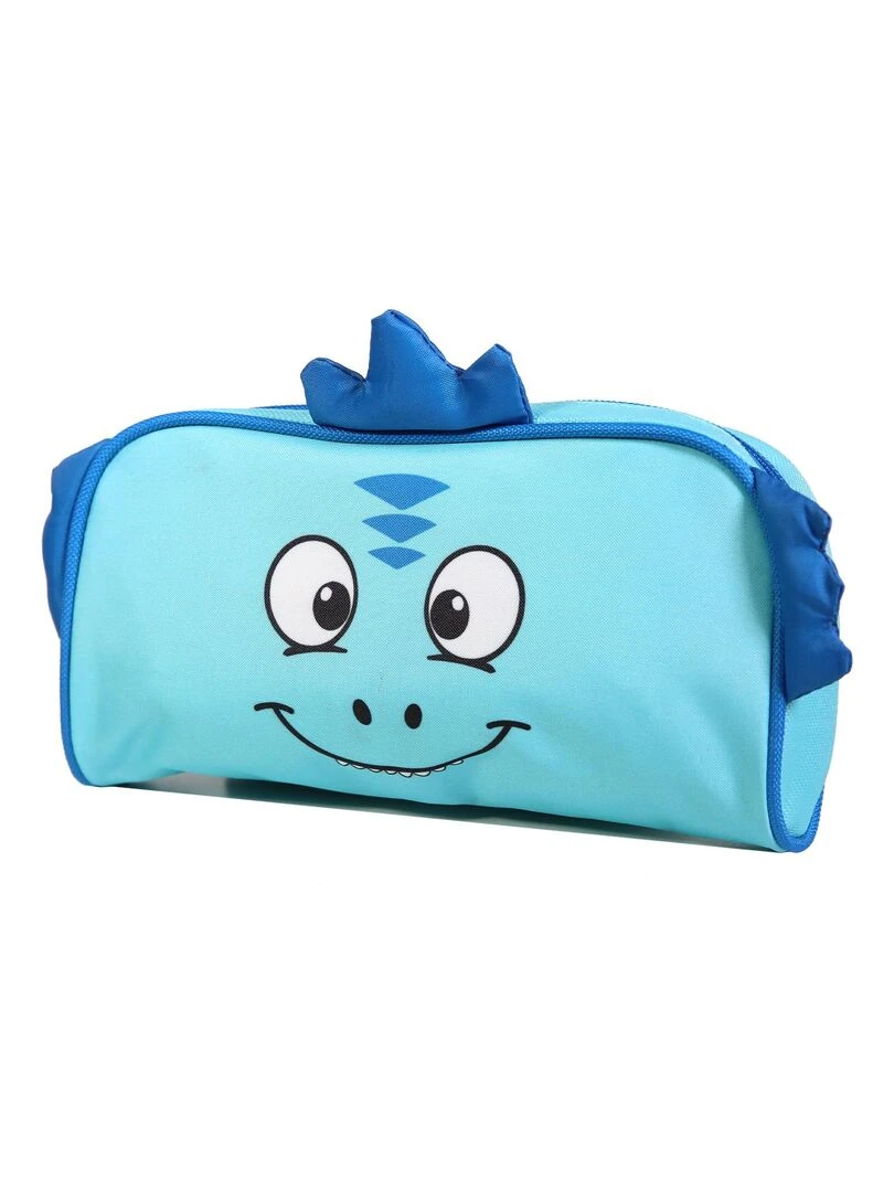 BAGTROTTER Trousse scolaire rectangulaire Kids Bleue Dinosaure Bleu