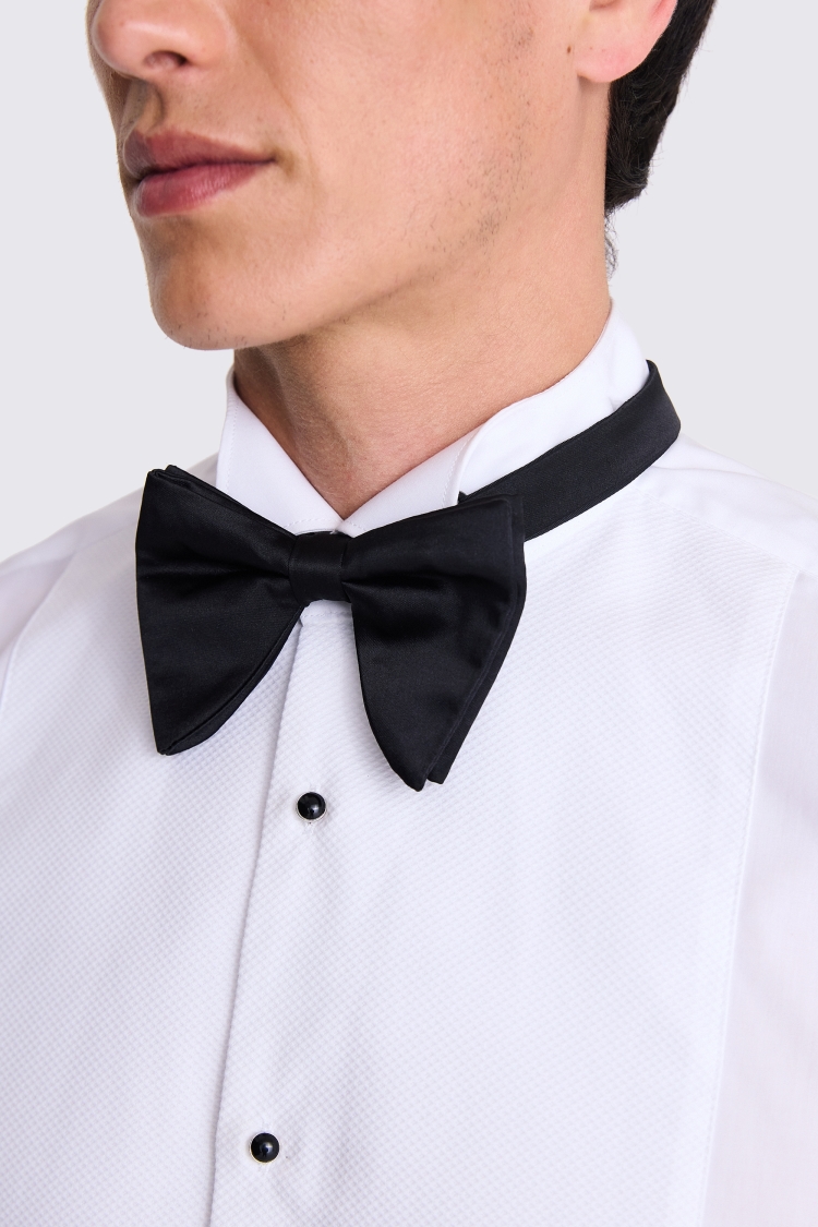 Tailored Fit White Marcella Wing Collar Dress Shirt   Buy Online at Moss