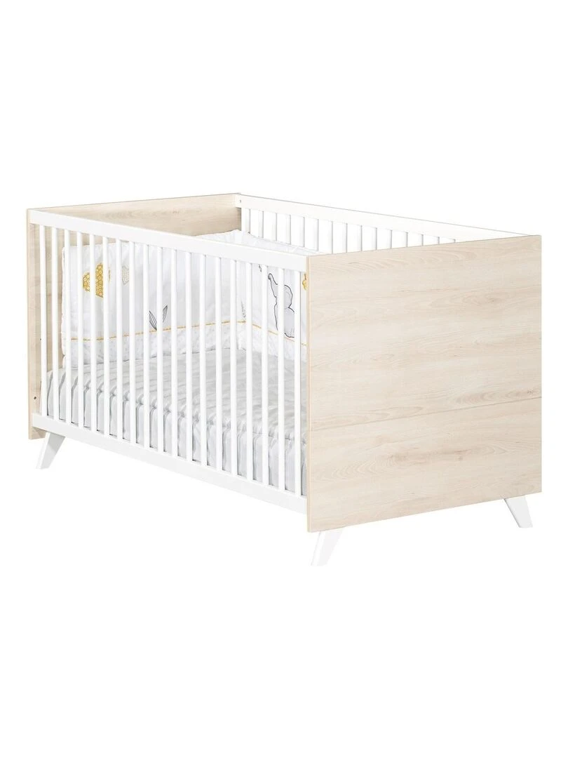 Lit évolutif SCANDI BABYPRICE Blanc Beige