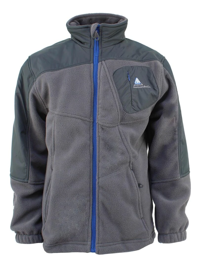 Blouson polaire garçon ECELIK PEAK MOUNTAIN Gris