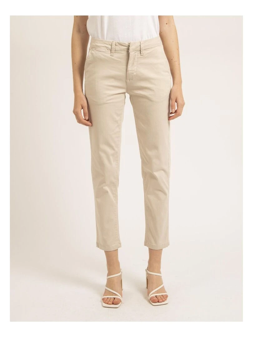 Pantalon chino slim EILYN Beige