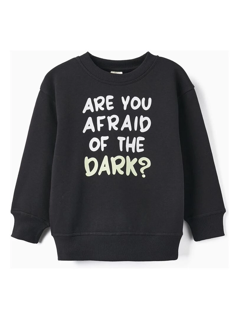 Sweat à manches longues halloween 'Zippy' Noir