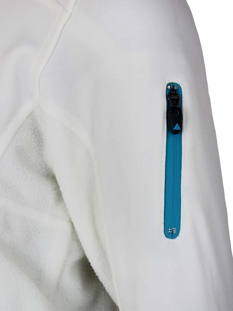 Sweat polarshell fille GANY   PEAK MOUNTAIN   Blanc