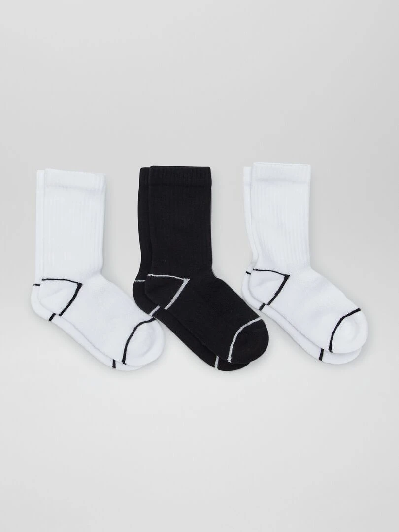 Chaussettes de sport Blanc/noir