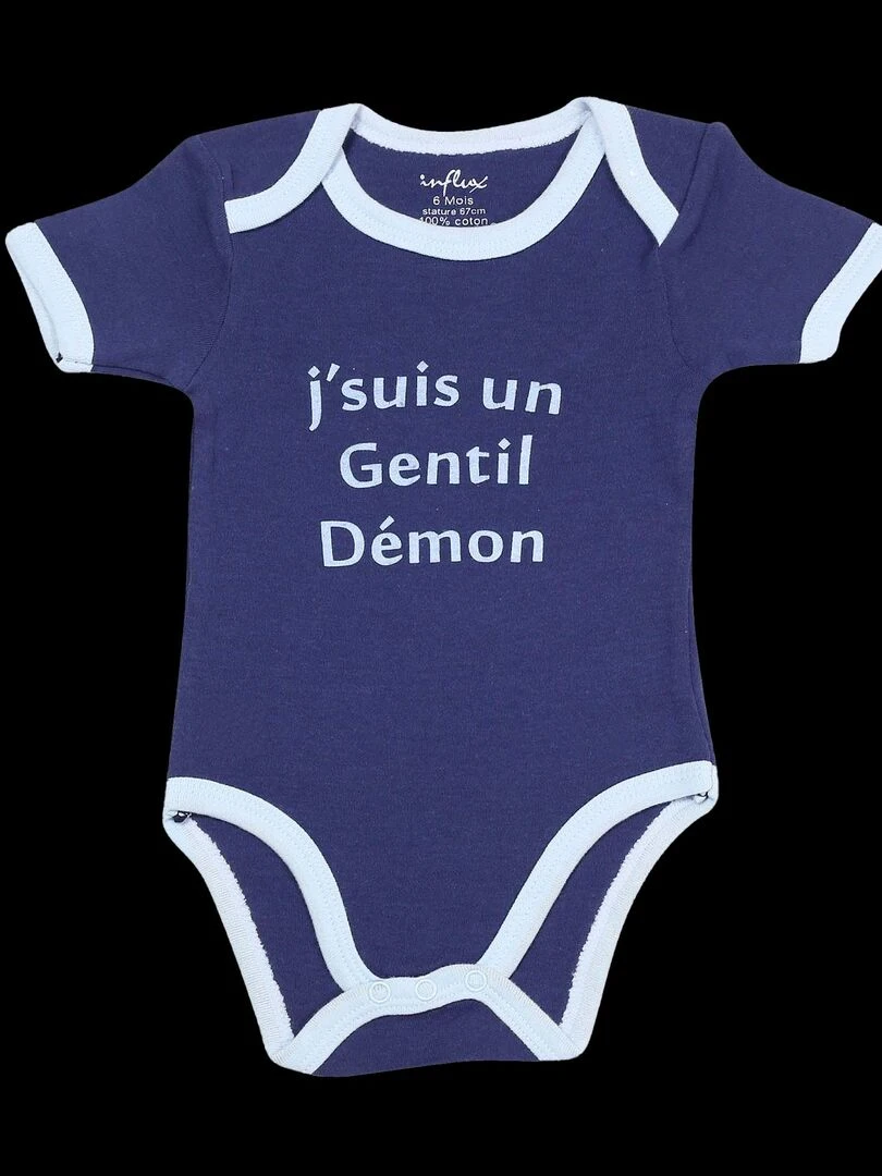 Body manches courtes Bleu