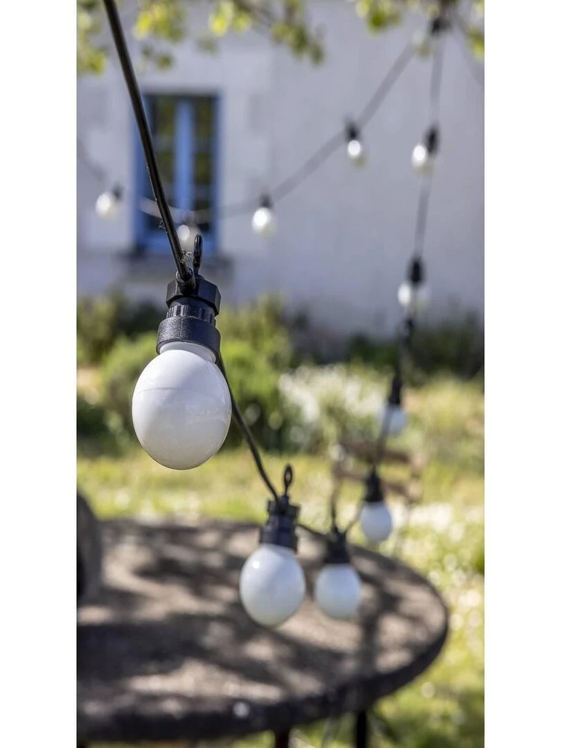 Neige nouvelle guirlande Guinguette   5m   Blanc