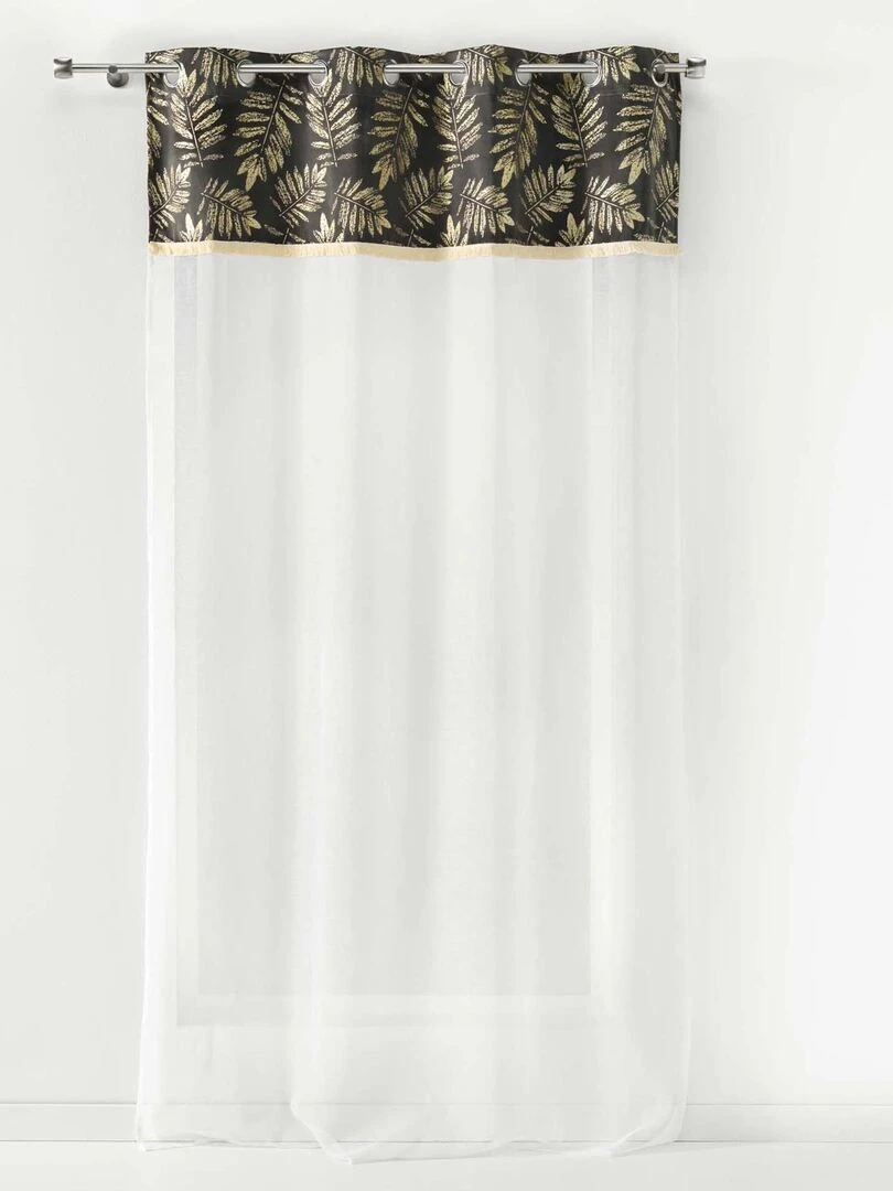 Panneau a oeillets Voilage Collection Tropical Adelore   Jaune