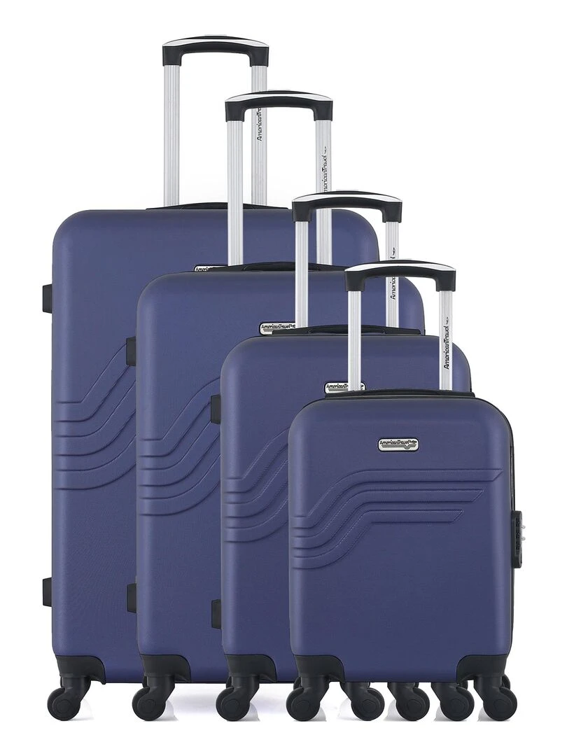 AMERICAN TRAVEL SET DE 4 QUEENS M Bleu marine