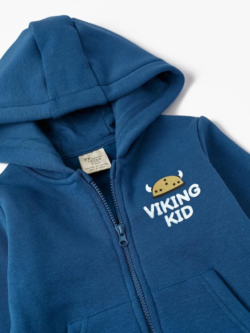 Manteau Matelassé avec Capuche pour Bébé Garçon 'Viking Kid'   NORTHERN CALLING   Bleu
