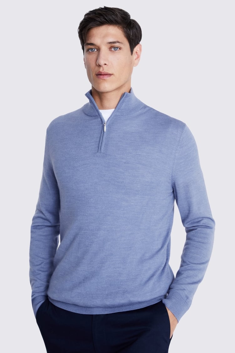 White Merino Mock-Neck Jumper   Buy Online at Moss