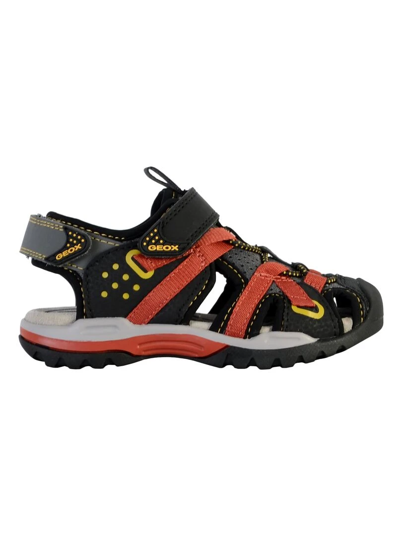 Sandale Cuir Enfant Geox Borealis Noir