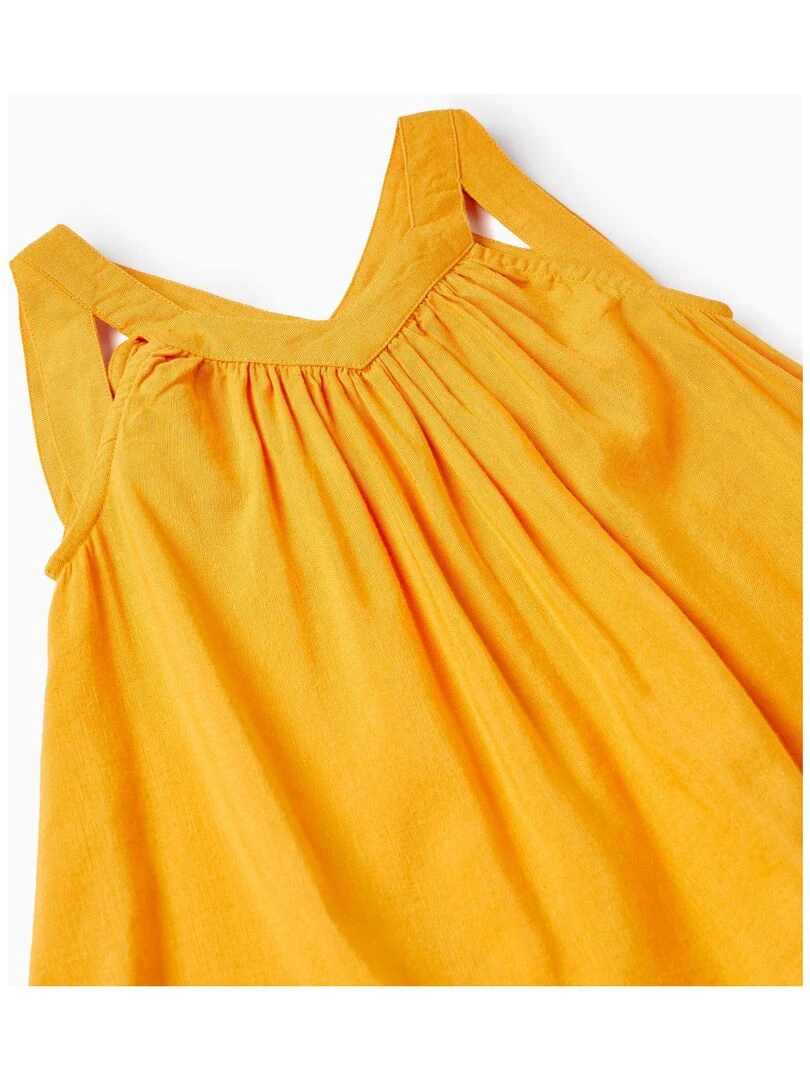 Top En Mélange De Lin Pour Fille manches courtes MATISSE   Jaune