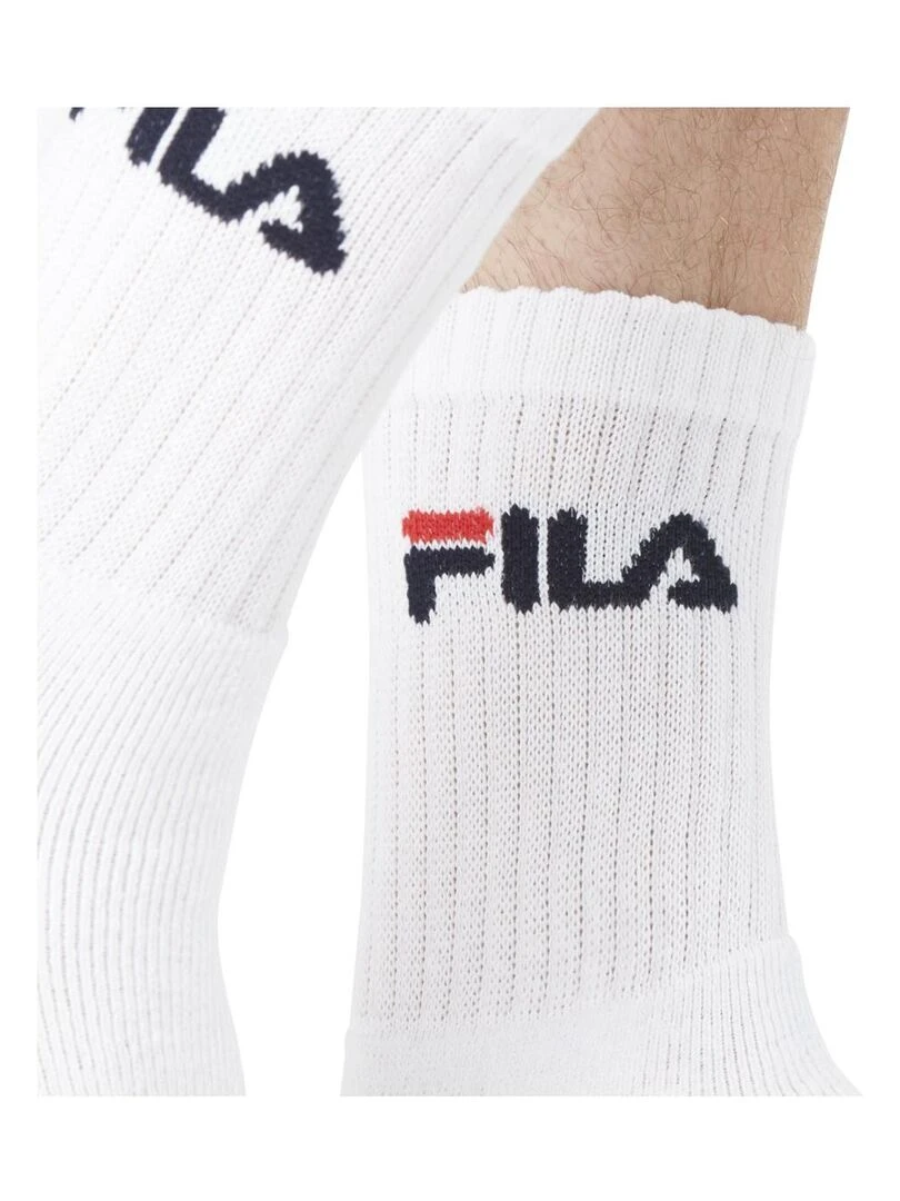 Lot de 12 Paires de Chaussettes Tennis homme Fila   Noir