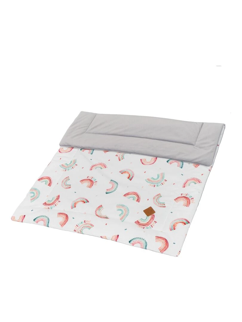 Couverture bébé réversible RAINBOW Gris
