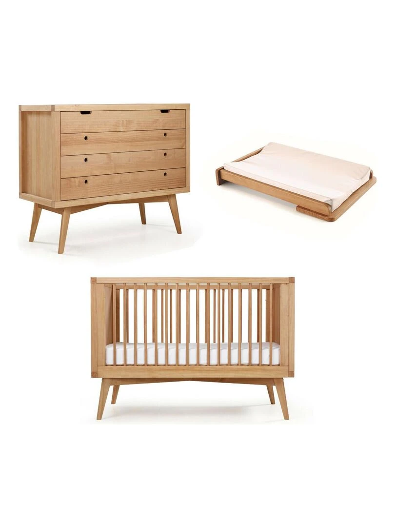 Chambre complète bébé Marley AKITEN RETAIL Marron