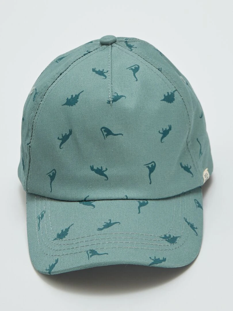 Casquette imprimé 'dinosaures' Vert
