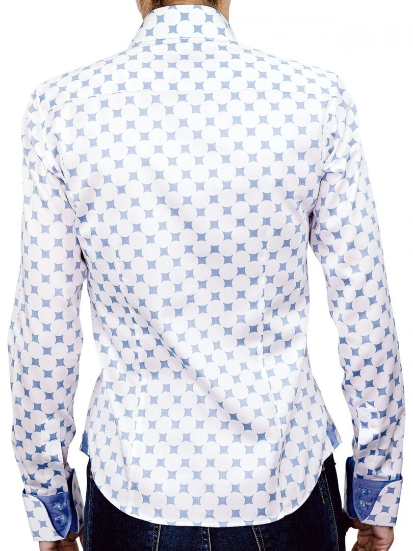 Chemise imprimée BETSY   Bleu