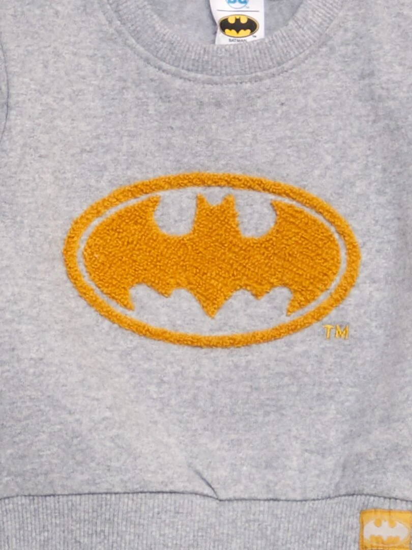 Sweat en molleton 'Batman' Gris clair