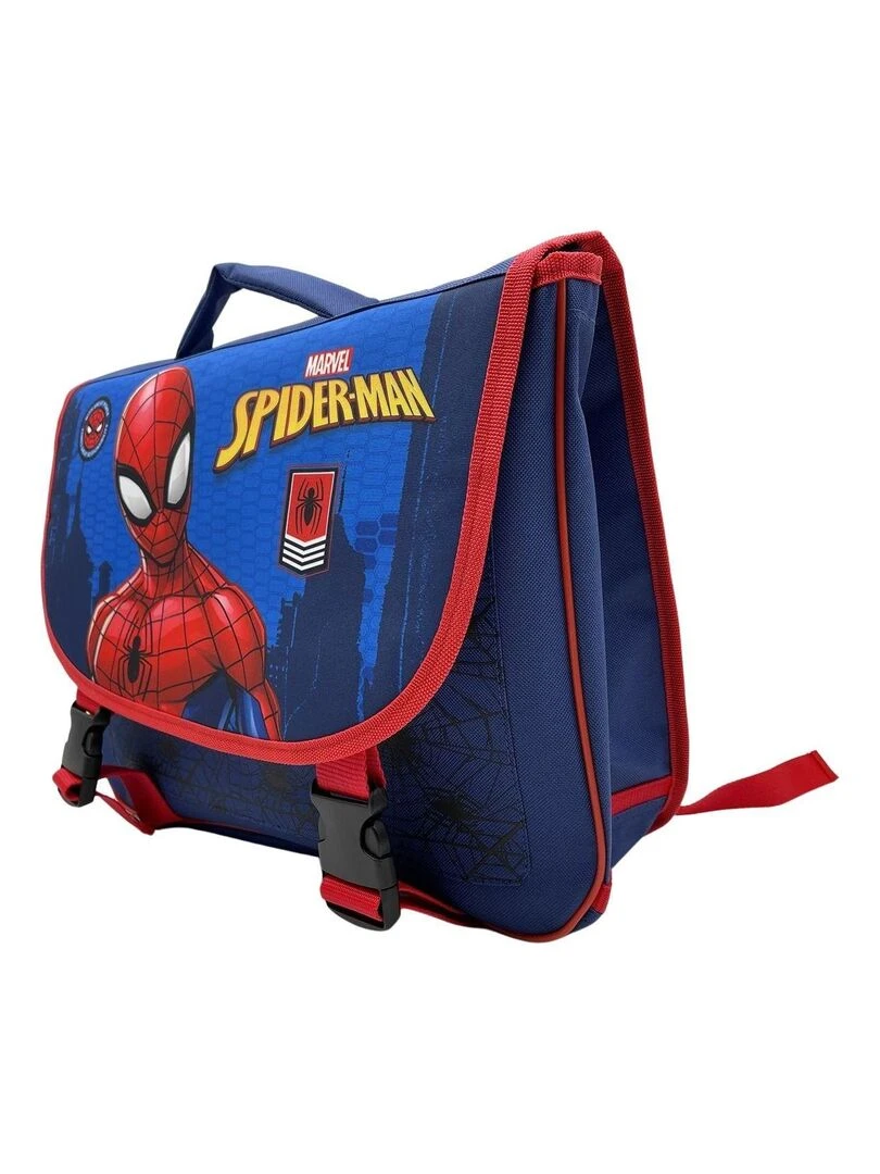 Disney   Cartable garçon imprimé Spiderman 38x14x33 cm   Bleu