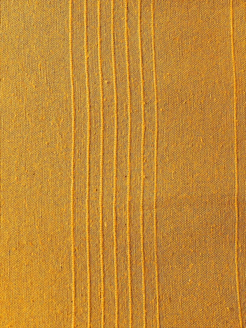 Rideau tendance en coton recyclé   Jaune moutarde