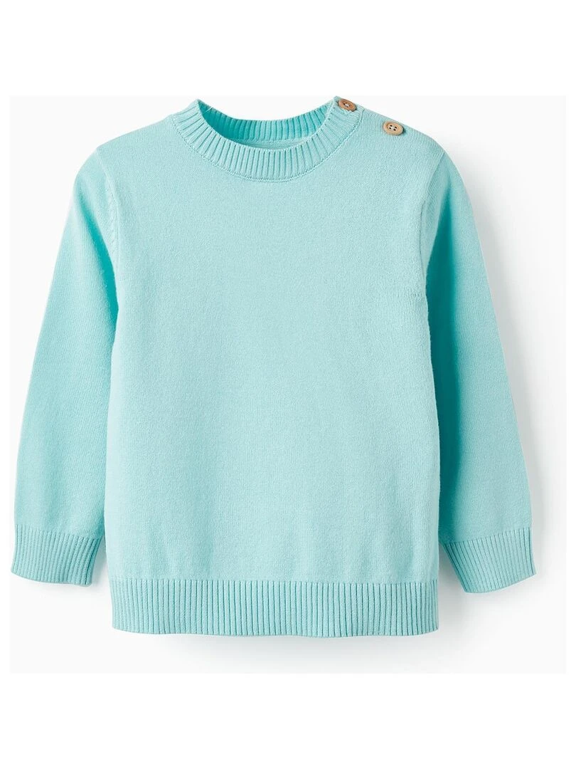 Pull en Maille pour Bébé Garçon SPRING BEGINS Bleu clair